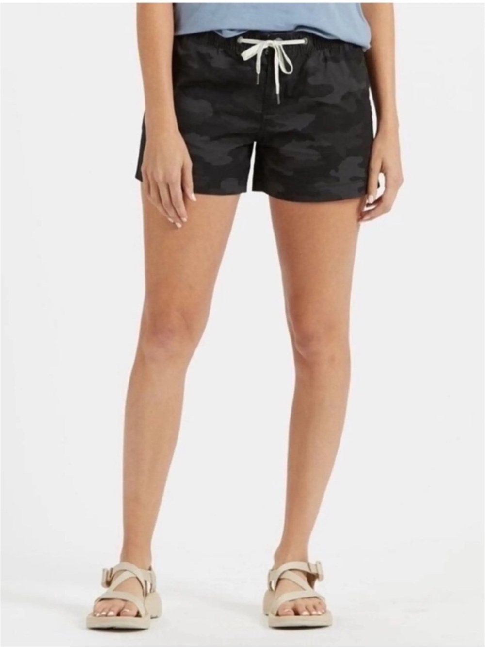 Vuori Ripstop Gray Camoflauge Shorts Medium
